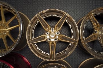 1221 brushed polished bronze finish concave wheels